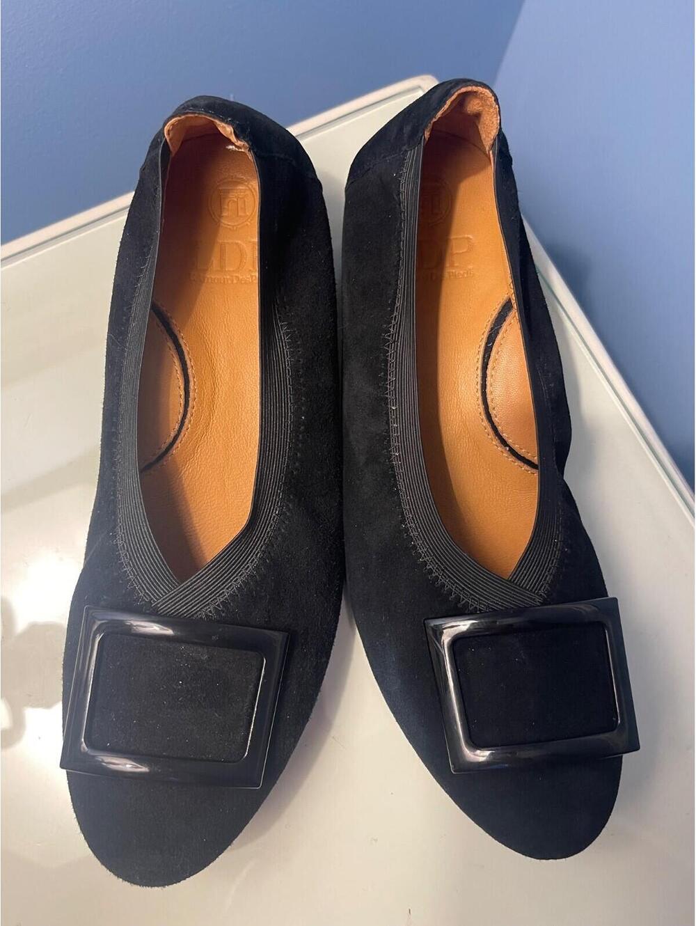 LDP L'Amour Des Pieds Floella Pump Slip On Ballet Women Size 6.5 Black Elegant